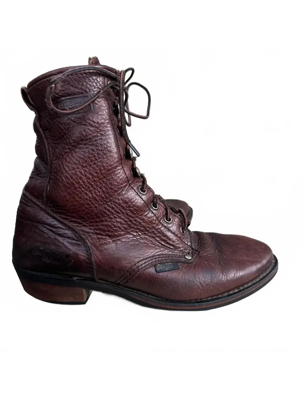 Ad Tec Style 1173 Water Resistant Brown Packer Work Boot Size 10